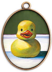 橡皮鸭的彩绘肖像